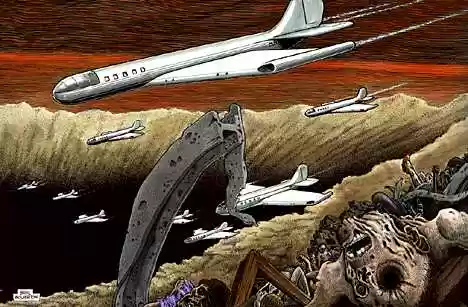 bomb crater